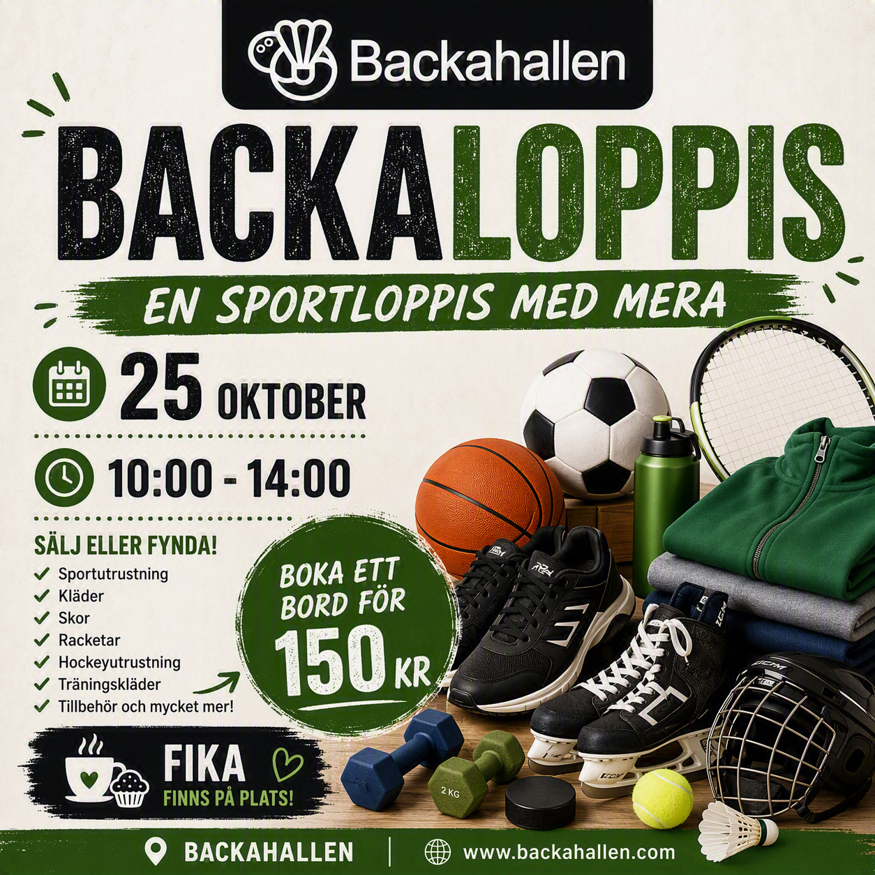 Backaloppis 1 november!